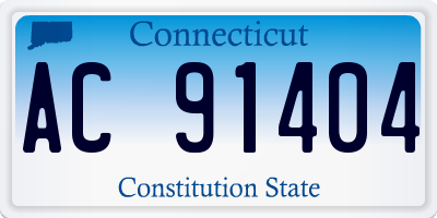 CT license plate AC91404