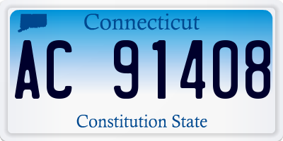 CT license plate AC91408