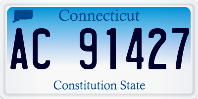 CT license plate AC91427
