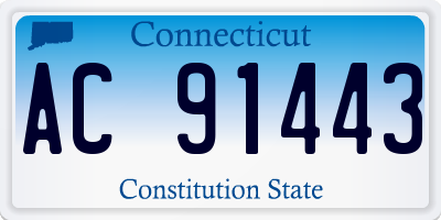 CT license plate AC91443
