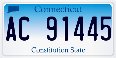 CT license plate AC91445