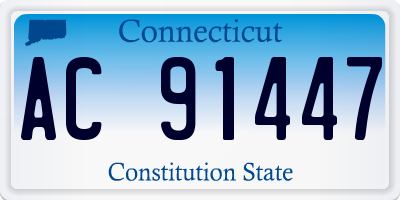 CT license plate AC91447