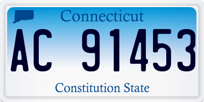 CT license plate AC91453
