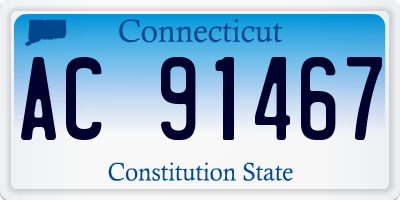 CT license plate AC91467