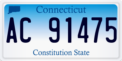 CT license plate AC91475