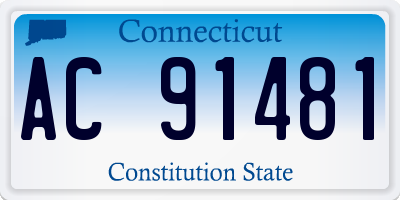 CT license plate AC91481