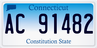 CT license plate AC91482