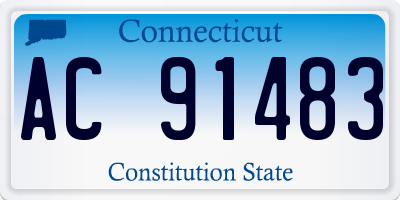 CT license plate AC91483