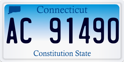 CT license plate AC91490