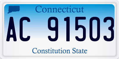 CT license plate AC91503