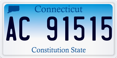 CT license plate AC91515