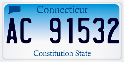 CT license plate AC91532