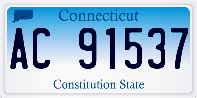 CT license plate AC91537