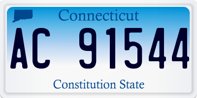 CT license plate AC91544