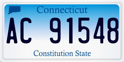 CT license plate AC91548