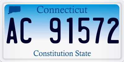 CT license plate AC91572