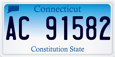CT license plate AC91582