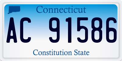 CT license plate AC91586