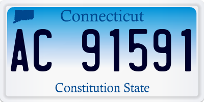 CT license plate AC91591
