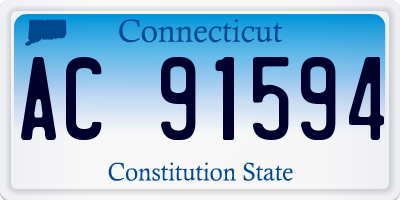 CT license plate AC91594