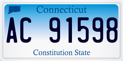 CT license plate AC91598