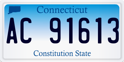 CT license plate AC91613