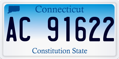 CT license plate AC91622