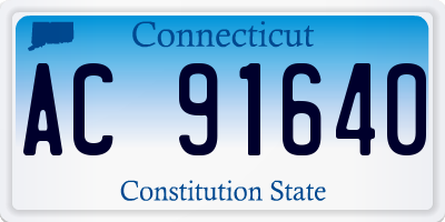 CT license plate AC91640