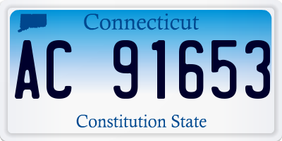 CT license plate AC91653