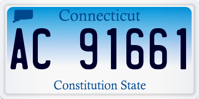 CT license plate AC91661