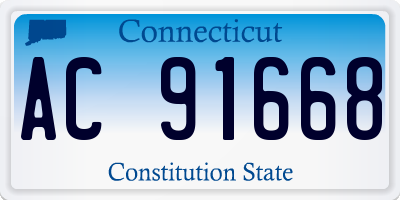 CT license plate AC91668