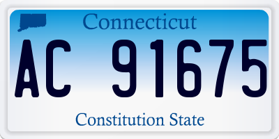 CT license plate AC91675