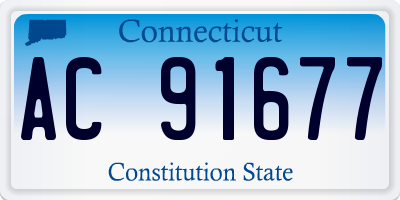 CT license plate AC91677
