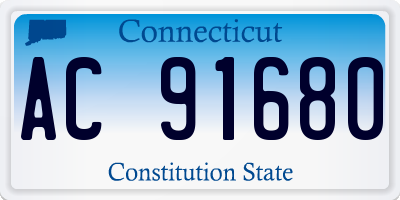 CT license plate AC91680