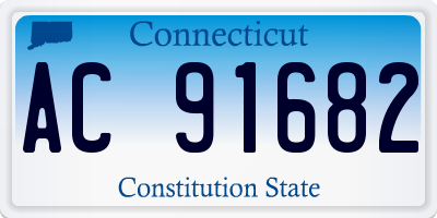 CT license plate AC91682