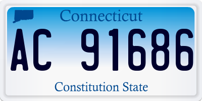 CT license plate AC91686