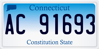 CT license plate AC91693