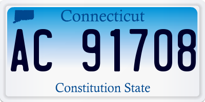 CT license plate AC91708