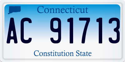 CT license plate AC91713