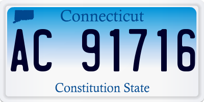 CT license plate AC91716