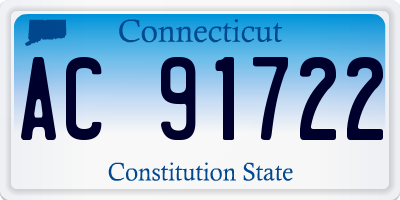 CT license plate AC91722