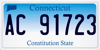 CT license plate AC91723