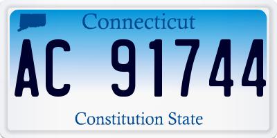 CT license plate AC91744