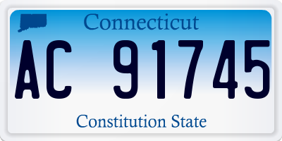 CT license plate AC91745