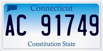 CT license plate AC91749