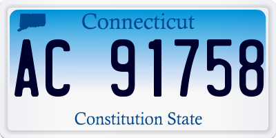 CT license plate AC91758