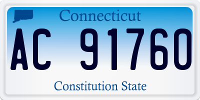 CT license plate AC91760