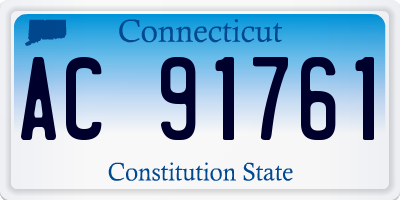 CT license plate AC91761