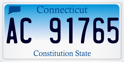 CT license plate AC91765
