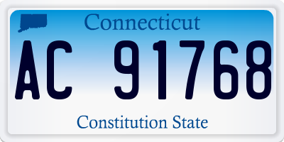 CT license plate AC91768